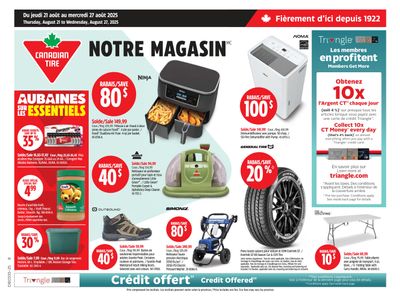 Canadian Tire (QC) Flyer August 21 to 27