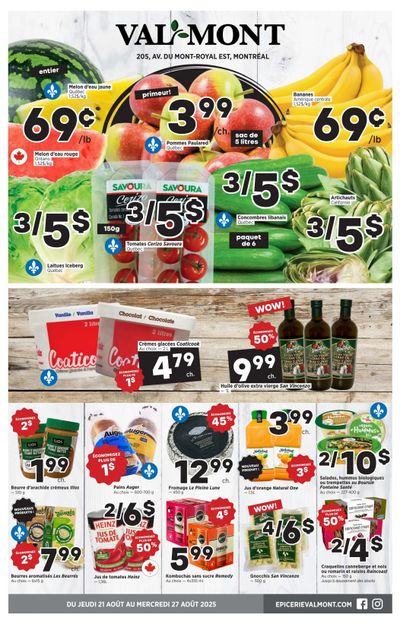 Val-Mont Flyer August 21 to 27