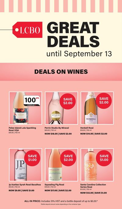 LCBO Flyer August 18 to September 13