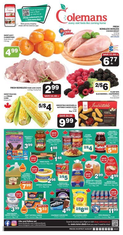 Coleman's Flyer August 21 to 27