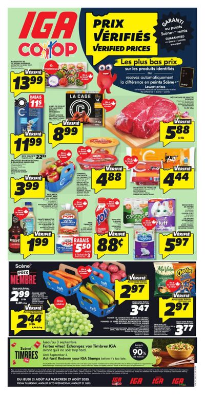 IGA (NB) Flyer August 21 to 27