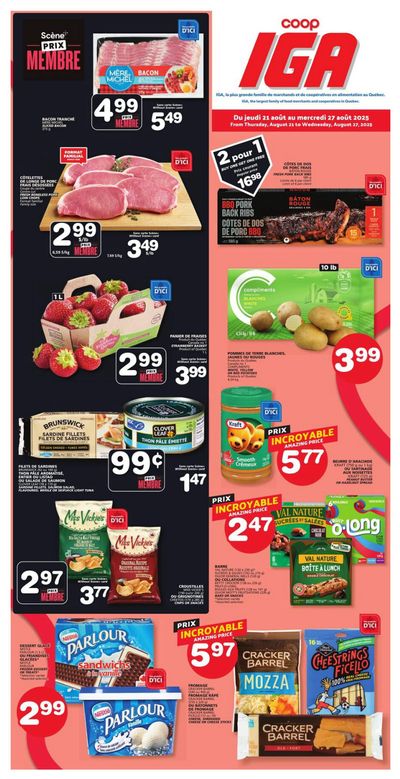 Coop IGA (QC) Flyer August 21 to 27