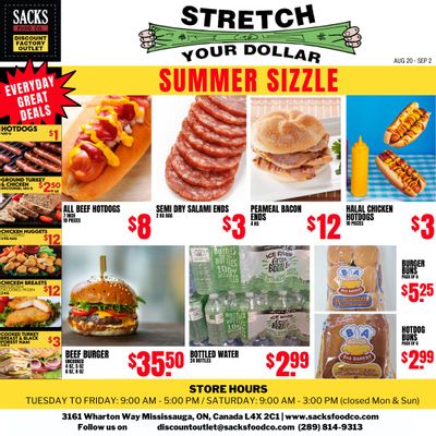 Sacks Food Co. Flyer August 20 to September 2