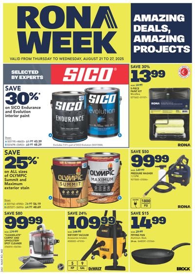 Rona & Rona+ (Atlantic) Flyer August 21 to 27