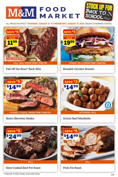 M&M Food Market (Atlantic, ON & West) Flyer August 21 to 27