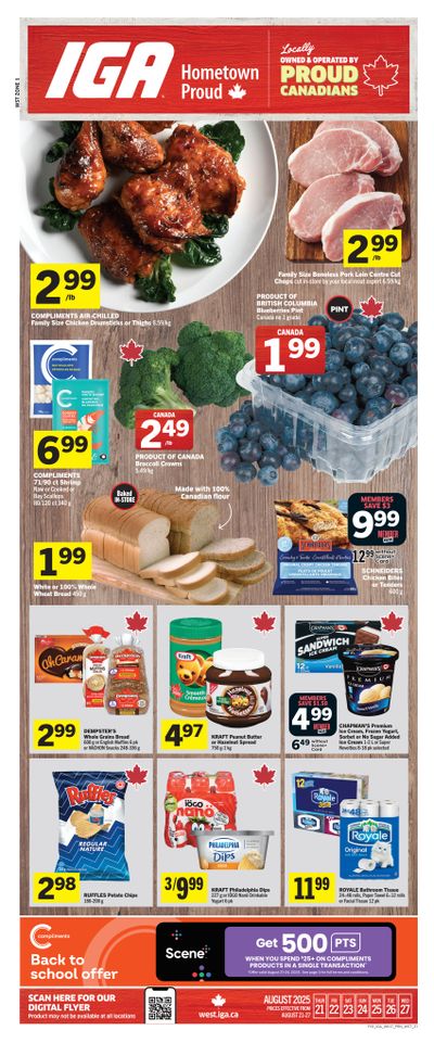 IGA (West) Flyer August 21 to 27