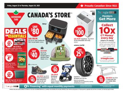 Canadian Tire (West) Flyer August 22 to 28