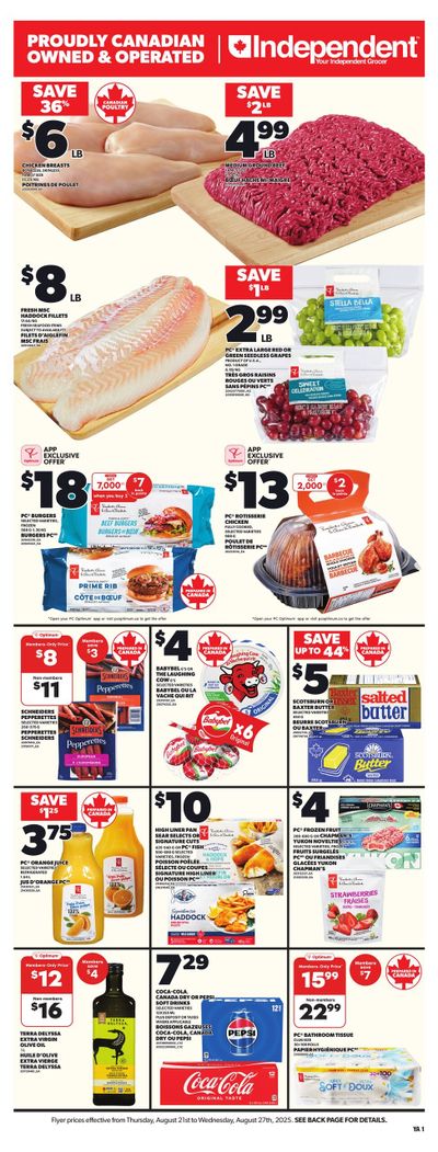 Independent Grocer (Atlantic) Flyer August 21 to 27
