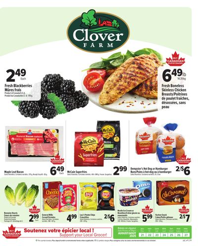 Clover Farm (Atlantic) Flyer August 21 to 27