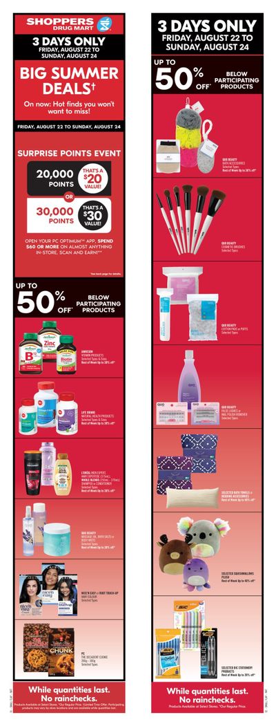 Shoppers Drug Mart (Atlantic) Flyer August 22 to 28