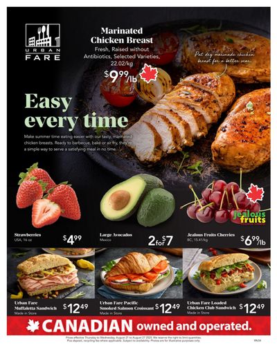 Urban Fare Flyer August 21 to 27
