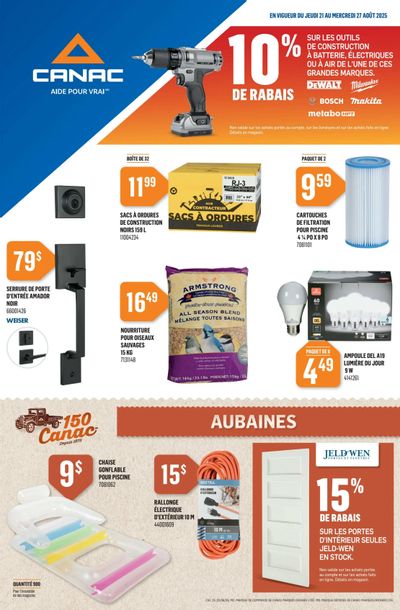 Canac Flyer August 21 to 27