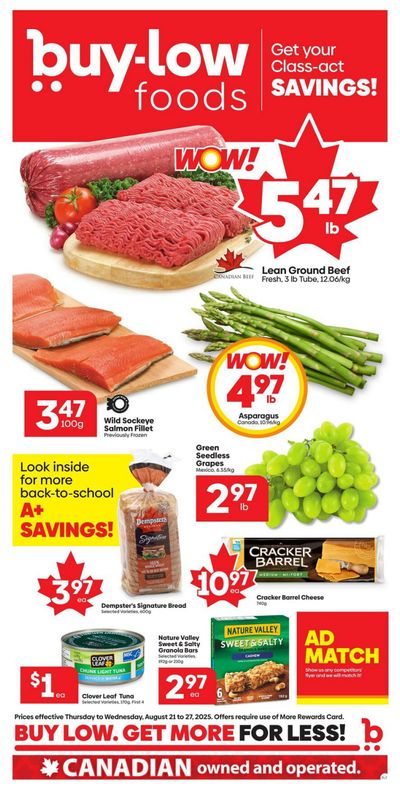 Buy-Low Foods Flyer August 21 to 27