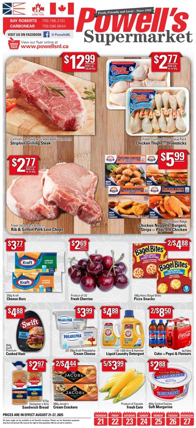 Powell's Supermarket Flyer August 21 to 27