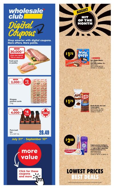 Wholesale Club (Atlantic) Flyer August 21 to September 10