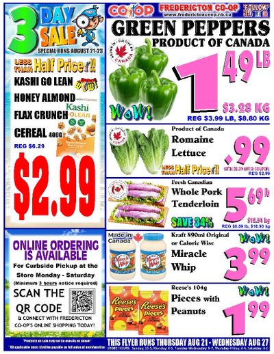 Fredericton Co-op Flyer August 21 to 27
