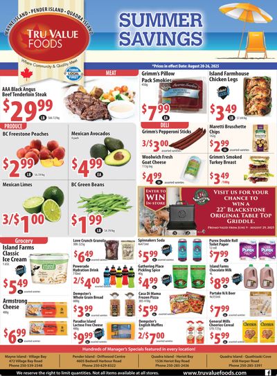 Tru Value Foods Flyer August 20 to 26