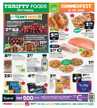 Thrifty Foods Flyer August 21 to 27