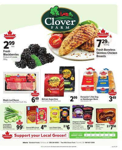 Clover Farm (West) Flyer August 21 to 27