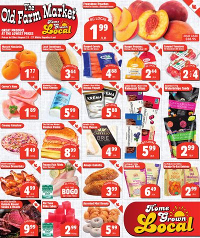 The Old Farm Market (Courtenay) Flyer August 21 to 27