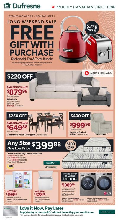 Dufresne Flyer August 20 to September 1