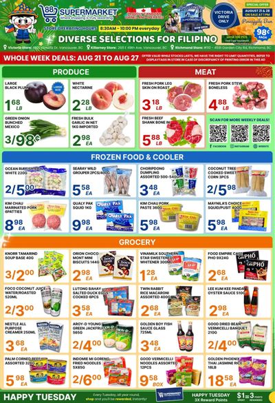 88 Supermarket Flyer August 21 to 27