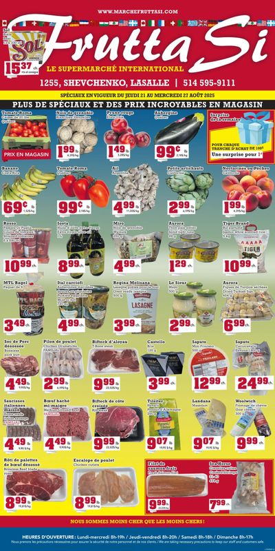 Frutta Si Flyer August 21 to 27