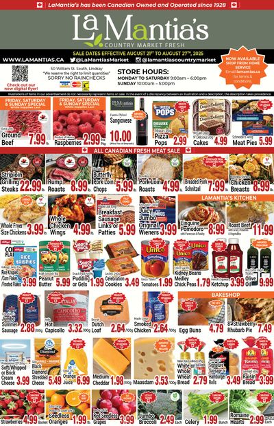 LaMantia's Flyer August 21 to 27