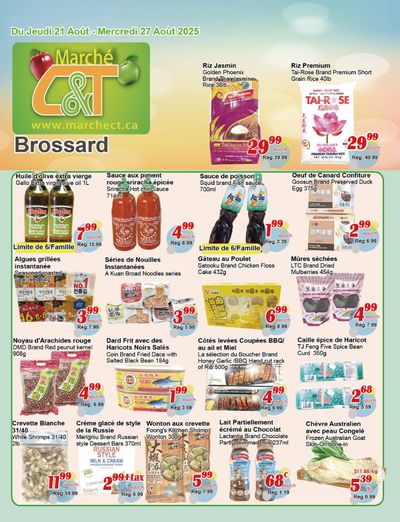 Marche C&T (Brossard) Flyer August 21 to 27