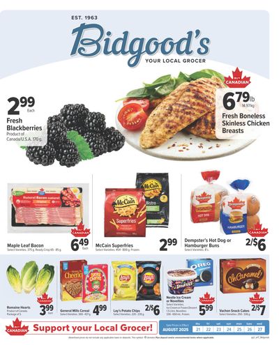 Bidgood's Flyer August 21 to 27
