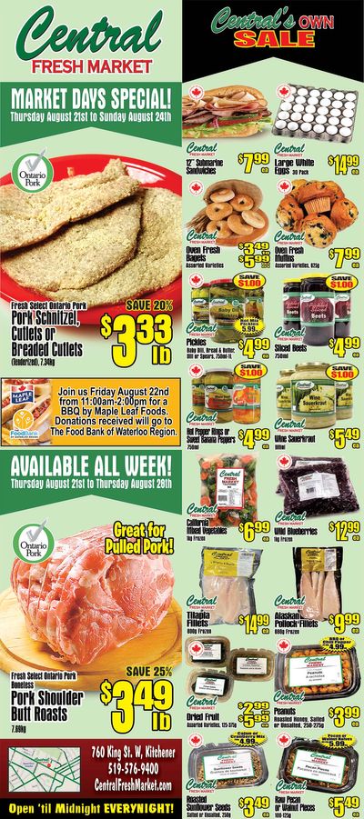 Central Fresh Market Flyer August 21 to 28