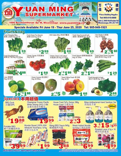 Yuan Ming Supermarket Flyer June 19 to 25