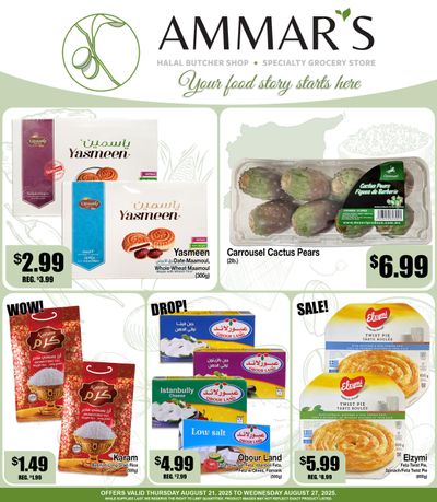 Ammar's Halal Meats Flyer August 21 to 27