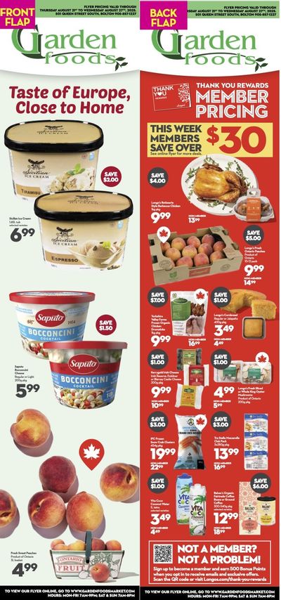 Garden Foods Flyer August 21 to 27