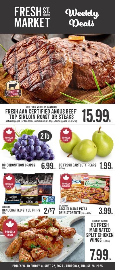 Fresh St. Market Flyer August 22 to 28