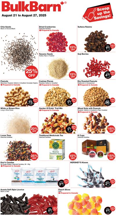 Bulk Barn Flyer August 21 to 27