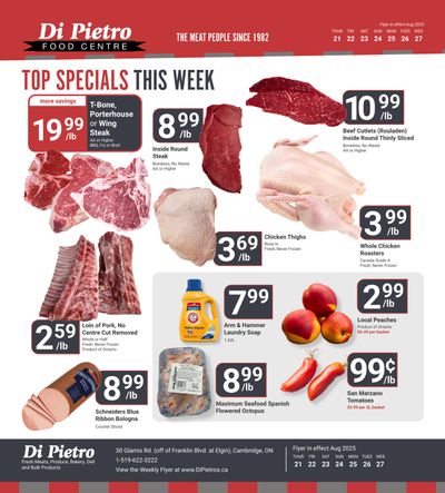 Di Pietro Food Centre Flyer August 21 to 27