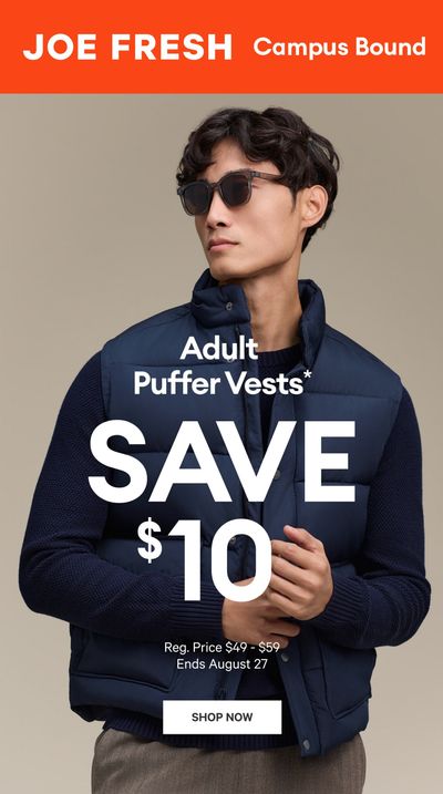 Joe Fresh Flyer August 21 to 27