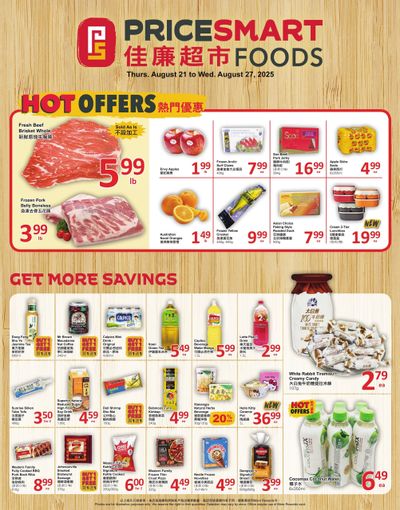 PriceSmart Foods Flyer August 21 to 27