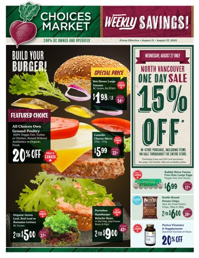 Choices Market Flyer August 21 to 27