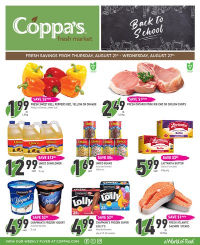 Coppa's Fresh Market Flyer August 21 to 27