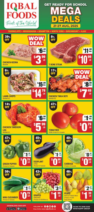 Iqbal Foods Flyer August 21 to 27