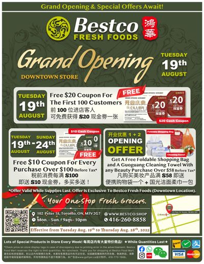 BestCo Food Mart (Downtown) Flyer August 19 to 28