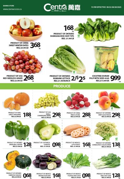 Centra Foods (Barrie) Flyer August 22 to 28