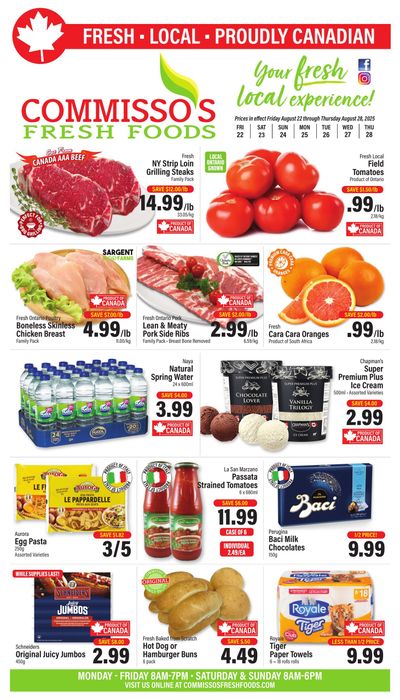 Commisso's Fresh Foods Flyer August 22 to 28
