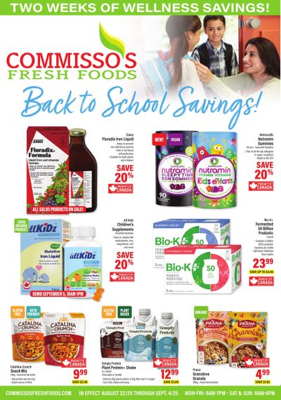 Commisso's Fresh Foods Wellness Flyer August 22 to September 4