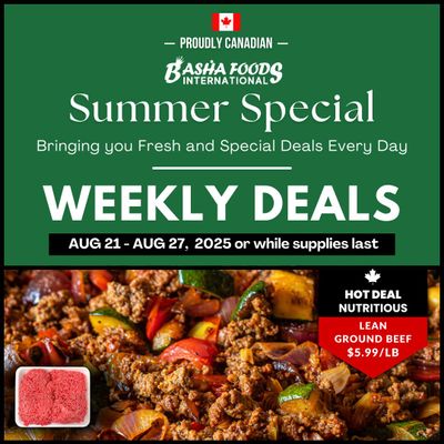 Basha Foods International Flyer August 21 to 27