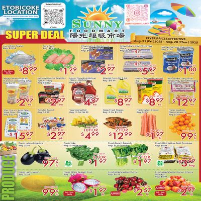 Sunny Foodmart (Etobicoke) Flyer August 22 to 28