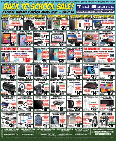 TechSource Flyer August 22 to September 4