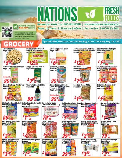 Nations Fresh Foods (Brampton) Flyer August 22 to 28